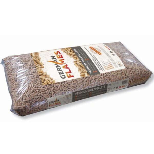 GERMAN FLAMES Holzpellets 6mm ENplusA1, 990kg Palette – Ansicht 1