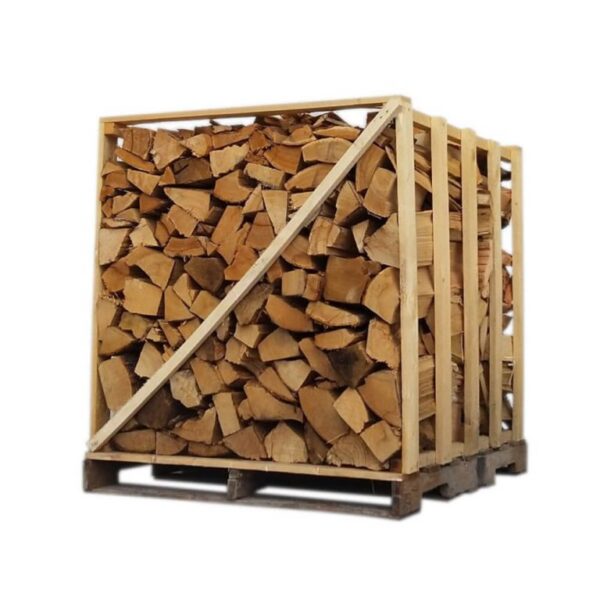 Holzscheite 50 cm – Mischung 80 % Hartholz, 1 Palette = 1,5 Schüttraummeter (SRM) (1,2 m³) – Ansicht 1