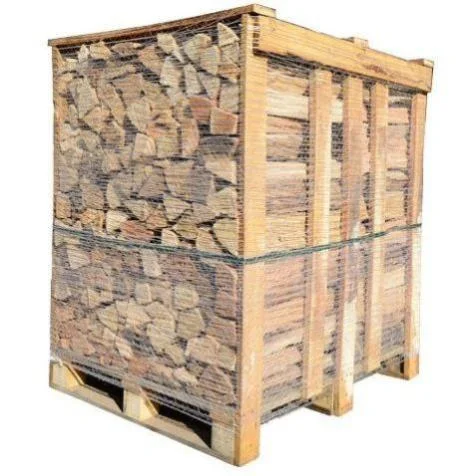 Kammergetrocknetes Brennholz – Eiche und Buche – 33 cm Scheite, Palette 2,5 Raummeter (1,75 m³) – Ansicht 1