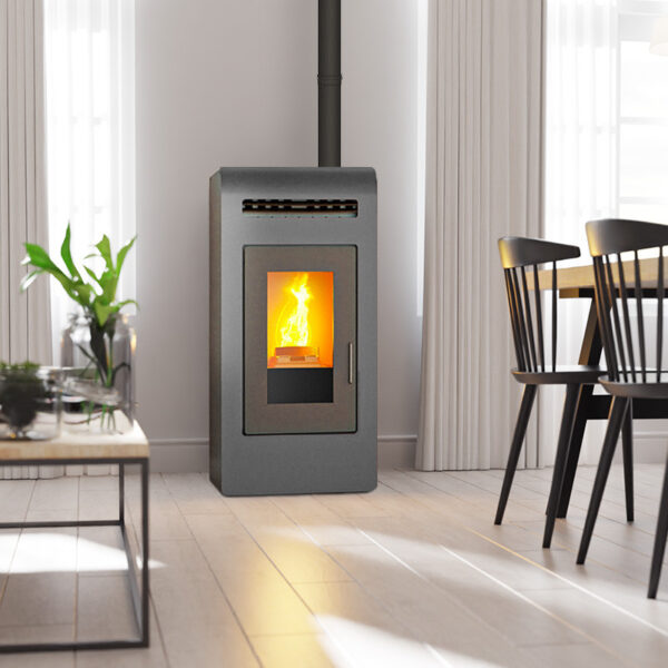 Kanalisierbarer Pelletofen CAYENNE – 14 kW – Ansicht 2