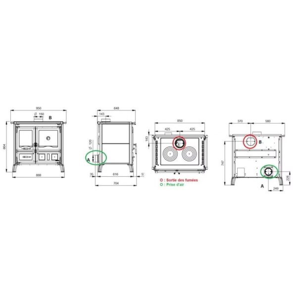 LA NORDICA Gardenia 5.0 Pierre – 9,5 kW – Ansicht 4
