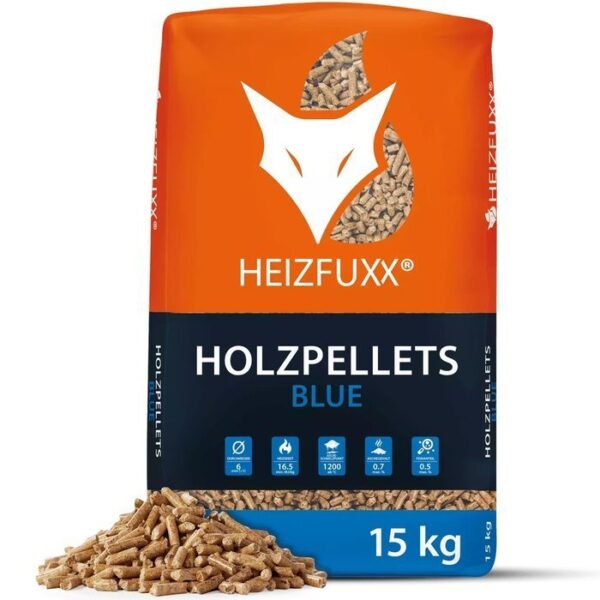 HEIZFUXX Holzpellets Blue 6mm ENplusA1, 65 x 15kg Palette – Ansicht 2
