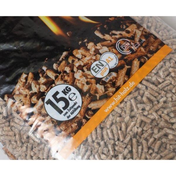 HIT Holzpellets Sackware 6mm ENplusA1, 66 x 15kg Palette – Ansicht 1