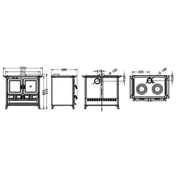 THERMOROSSI Klara Evo – 12,1 kW – Ansicht 6