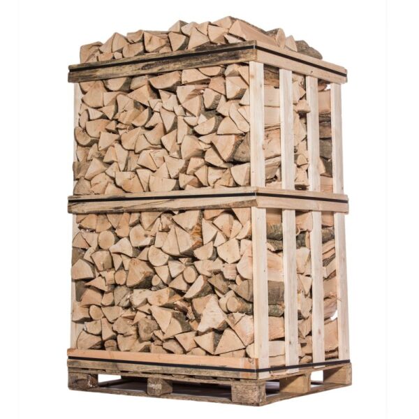 Premium Brennholz 50 cm – verpackt auf Palette mit 2 m³ / 2,5 Raummetern – Ansicht 1
