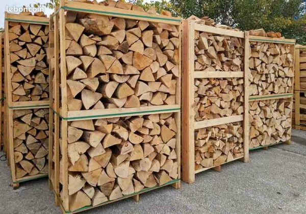 Premium Brennholz 50 cm – verpackt auf Palette mit 2 m³ / 2,5 Raummetern – Ansicht 2