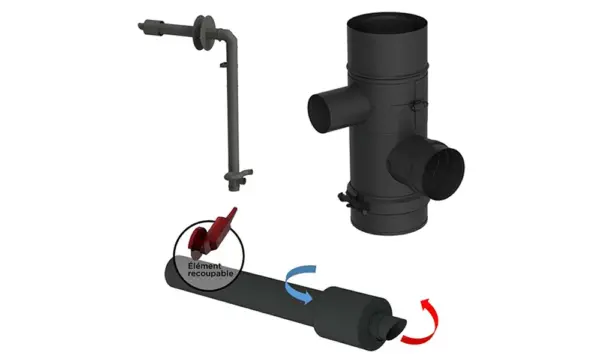 Paket Pelletofen MARINA 14 kW – Ansicht 2