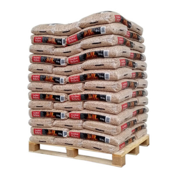 Pellets Excellent – Palette mit 65 Säcken à 15 kg – Ansicht 1