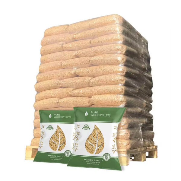 Buche Holzpellets – Palette mit 60 Säcken à 15 kg – Ansicht 1
