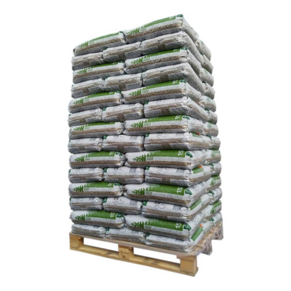 Green Forest Holzpellets – Palette mit 70 Säcken à 15 kg – Ansicht 1