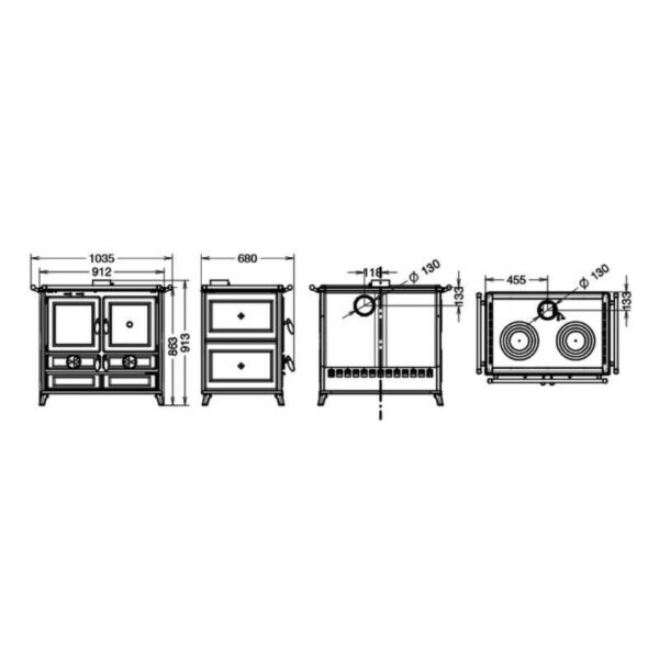 THERMOROSSI Viola Evo – 12,1 kW – Ansicht 7